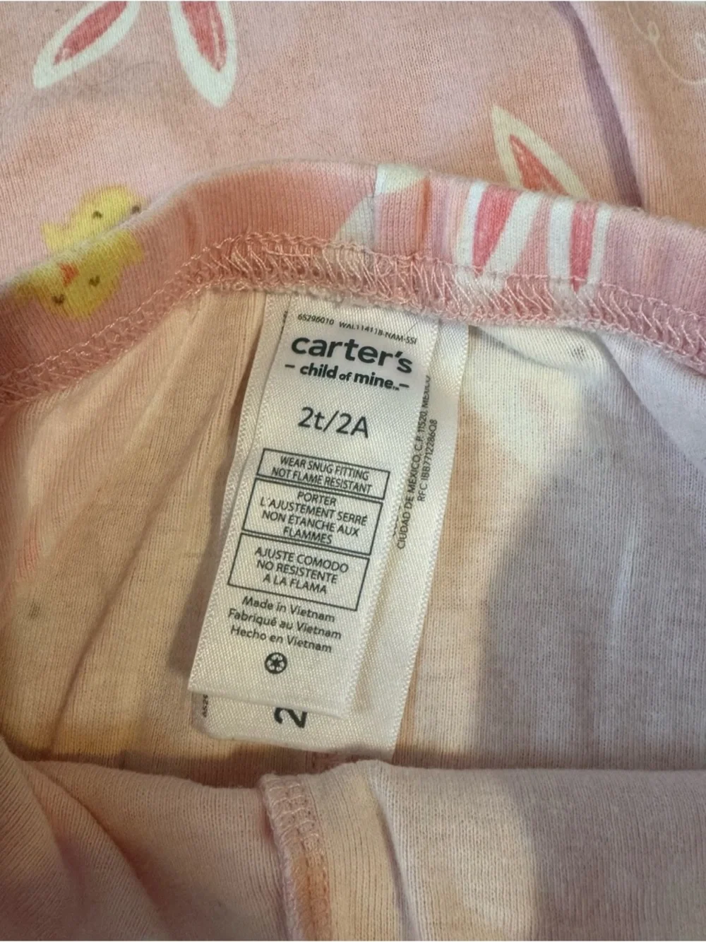Carter's Pink Bunny & Chick Sleep Set - Picture 3 of 5